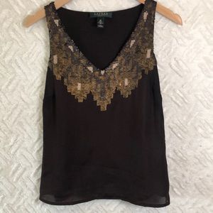 Lauren by Ralph Lauren Sequin sleeveless blouse